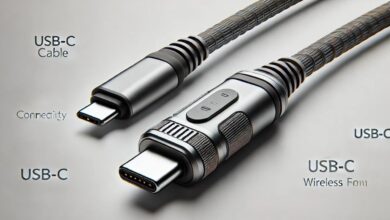 260221 assy cable cartridge usb-c gray w/guard fly wireless